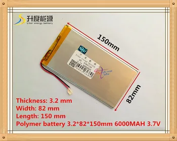 1 ADET ücretsiz kargo Kaliteli 3.7 V 6000 mAh(Gerçek 5900 mAh) li-ion pil için V88 V971M9 Tablet PC, 3.2 * 82*150mm