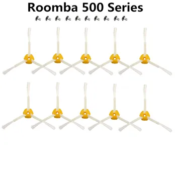 10 adet Aksesuarları Üç pençe Yan irobot Roomba 500 510 530 540 550 560 570 580 590 Robotik Elektrikli Süpürge Yedek parça