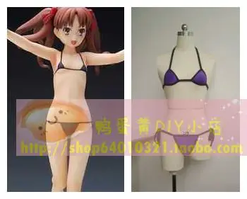 Anime Toaru Kagaku hiçbir Railgun Shirai Kuroko Cosplay Kostüm Seksi Bikini Özel Mayo Kadınlar Kızlar için Yaz