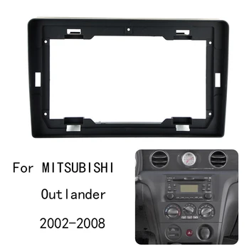 Araba Radyo Fasya Mitsubishi Outlander 2002-2008 İçin Ses Stereo Dash Paneli Çerçeve Kiti Merkezi Konsol Tutucu ön çerçeve