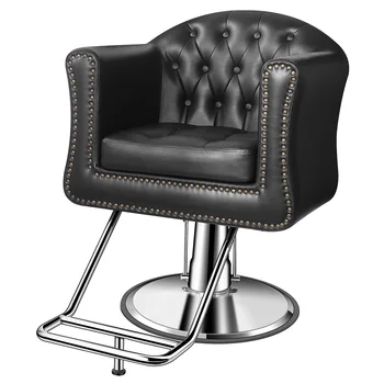 Baasha salon sandalyesi, Ağır Hizmet Tipi Hidrolik Pompalı Siyah salon sandalyesi, kuaför koltuğu, kuaför koltuğu