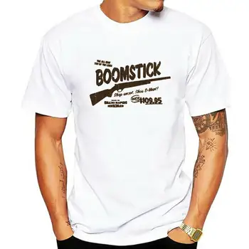 Evil Dead BoomStick T gömlek Kült Film ve TV Show Inspired Tasarım El Ekran Baskılı shirt