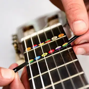 Klavye Notlar çıkartma etiketleri Çıkartmalar Klavye Fret Çıkartmaları 6 telli Akustik Elektro Guitarra Aksesuarları Y2z0