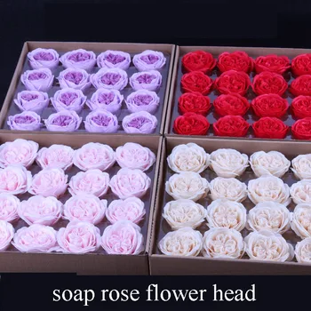 kutu başına 16 adet el yapımı sabun gül çiçek kafa anneler günü hediyesi için yaratıcı sabun gül kafa sevgililer hediye kutusu