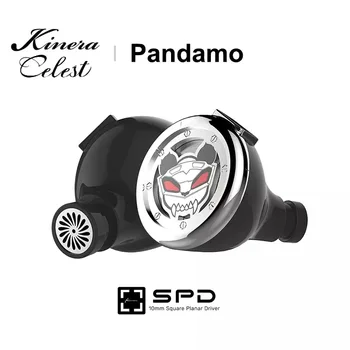 Kınera Celest Pandamon Kare Düzlemsel Sürücü Kulak İçi Kulaklık IEM Monitör Tek 10mm SPD™ 2.0 ile 0.78 mm Kablo Kablolu Kulaklıklar
