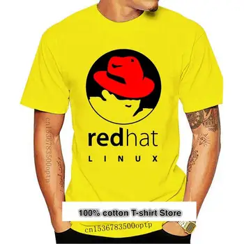 Linux Redhat Kurumsal Işletım Sıstemı Boyutu S-3xl Tees Beyaz erkek pamuklu tişört Erkekler Baskı Pamuk O Boyun Gömlek