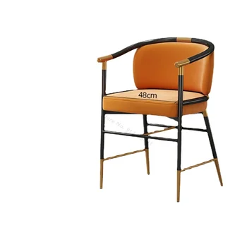 Nordic ışık lüks İtalyan bar sandalyesi moda modern ev demir yüksek tabure banqueta alta de cozinha sillas para barras