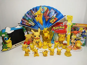 Orijinal TOMY Pokemon Şekil Güneş Ay MC Alola Bölge Pikachu Şekil Bitmiş Ürün Aksiyon Figürü