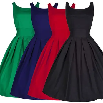 Sonbahar Takım elbise Düz Renk Hertz Temel Rüzgar 50s Elbise Antik Yollar Geri Kalın Ve Düzensiz Elbise 002